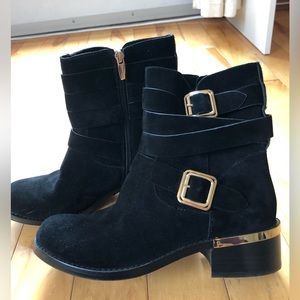 Vince Camuto suede Moto boots